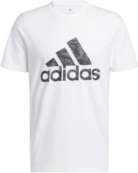 adidas - T-shirt Camo Short Sleeve Tee - Lyst
