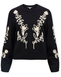Object - Pull Noos Laney Rubin Knit - Black/Sandshell - Lyst