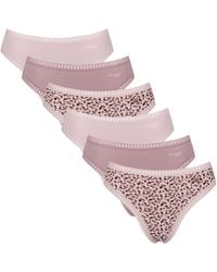 Sloggi - Slips Slip Paquet de 6 GO Crush High leg C6P - Lyst
