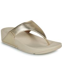 Fitflop - Keilabsatzsandalen Lulu Leather Toepost - Lyst