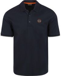 Napapijri - T-Shirt Polo E-Badge Marine - Lyst