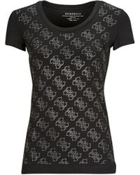 Guess - T-Shirt Ss Vn 4G Allover Tee - Lyst
