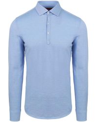 Suitable - T-shirt Camicia Polo Bleu Clair - Lyst