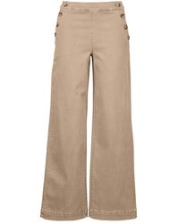 ONLY - Straight Leg Broeken Onlmadison-Missouri Button Wide - Lyst