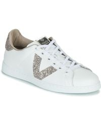 Victoria - Sneaker Tenis Piel Glitter - Lyst