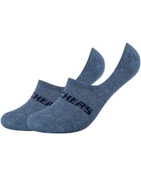 Skechers - Socquettes 2PPK Mesh Ventilation Footies Socks - Lyst
