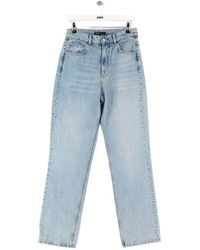 Maje - Jeans Jean droit en coton bleu - Lyst