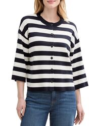 Tom Tailor - Pull Gilet Stripe - Lyst