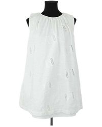 KENZO - Robe courte Robe en coton blanche - Lyst