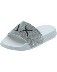 Sun 68 - Claquettes X36211 Slippers Strass Logo - Lyst