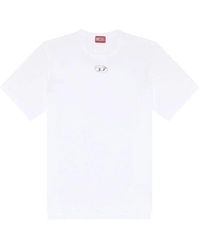 DIESEL - T-shirt A17880 0CLBR T-ADJUST-OD-100 WHITE - Lyst
