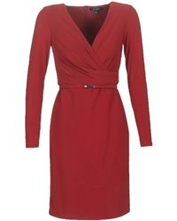 Lauren by Ralph Lauren Korte Jurk Alexie - Rood