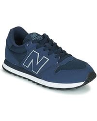 new balance 500 blauw