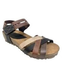 Interbios - Sandales Compensées Sandale En Cuir Pour Femme Inter Bios 5338 - Lyst