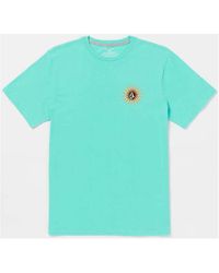Volcom - T-shirt Camiseta Farm To Yarn Scorcho - Dusty Aqua - Lyst