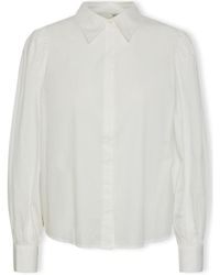 Y.A.S - Blouses YAS Noos Philly Shirt L/S - Star White - Lyst