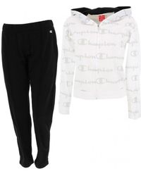 Champion - Ensembles de survêtement Ensemble blanc noir fitness - Lyst