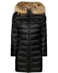 Blauer - Kristin Giubbotto Lungo Con Cappuccio - Lyst