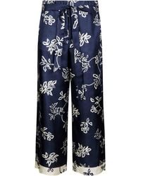 Max Mara - Cinzia Pantalone Seta Fiore - Lyst