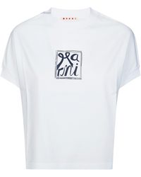 Marni - T-Shirt Mm Girocollo Cocoon Fit - Lyst