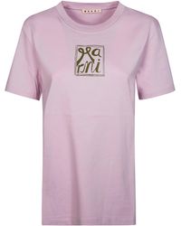 Marni - T-Shirt Mm Girocollo - Lyst