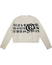 MM6 by Maison Martin Margiela - Maglia Serie Numerica - Lyst
