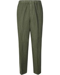 BE ABLE - Pantalone Lino Coulisse Elastico - Lyst