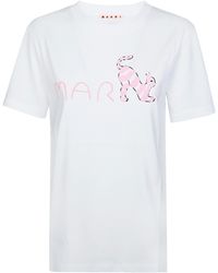 Marni - T-Shirt Mm Girocollo - Lyst