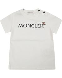 Moncler - T Shirt Logo Parlato - Lyst