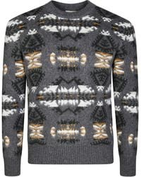 Altea - Maglia Girocollo Jacquard - Lyst