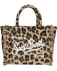 Mc2 Saint Barth - Borsa A Mano Colette Felt Leopardato - Lyst