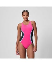 Speedo - Medalist Solid Splice One Piece - Lyst
