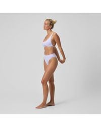 Speedo - Flu3Nte Solid Hi Waist Bikini Bottom Lilac - Lyst