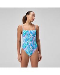 Speedo - Printed Adjustable Thinstrap Swimsuit - Lyst