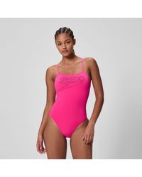 Speedo - Endurance+ Logo Thinstrap Swimsuit - Lyst
