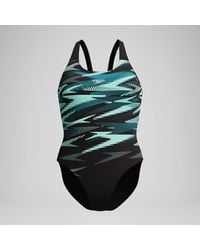 Speedo - Hyberboom Placement Swimsuit Darkteal - Lyst