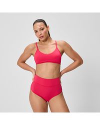 Speedo - Solid Triangle Bikini Top - Lyst