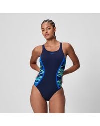 Speedo - Hyperboom Splice Muscleback Swimsuit - Lyst