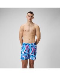 Speedo - Digital Printed Leisure 16" Swim Shorts - Lyst