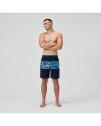 Speedo - Printed Bondi Swim Shorts - Lyst