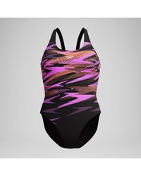 Speedo - Hyberboom Placement Swimsuit/Coral - Lyst