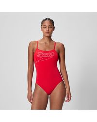 Speedo - Endurance+ Logo Thinstrap Swimsuit - Lyst
