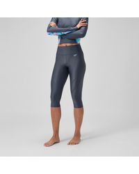 Speedo - Solid Panel 3/4 Leggings - Lyst