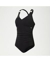 Speedo - Shaping V Neck Swimsuit - Lyst