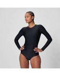 Speedo - Ocean Flex Long Sleeve Zip Swimsuit - Lyst