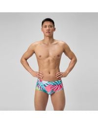 Speedo - Club Training Printed 5" Brief - Lyst