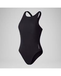 Speedo - Solid High Neck One Piece - Lyst