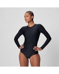 Speedo - Ocean Flex Long Sleeve Zip Swimsuit - Lyst