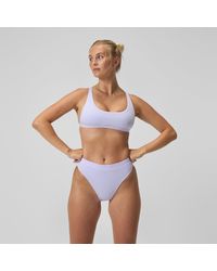 Speedo - Flu3Nte Solid Hi Waist Bikini Bottom Lilac - Lyst