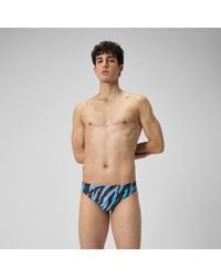 Speedo - Club Training 3" Allover Digital Brief - Lyst